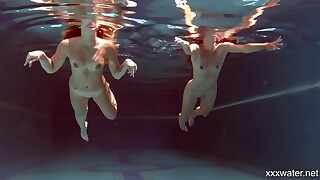 Olla Oglaebina And Irina Russaka Sexy Nude Girls In The Pool